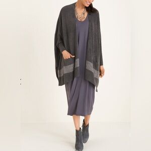 Barefoot Dreams Women’s CozyChic Lite Cliffside Wrap In Two Toned Gray Size O/S